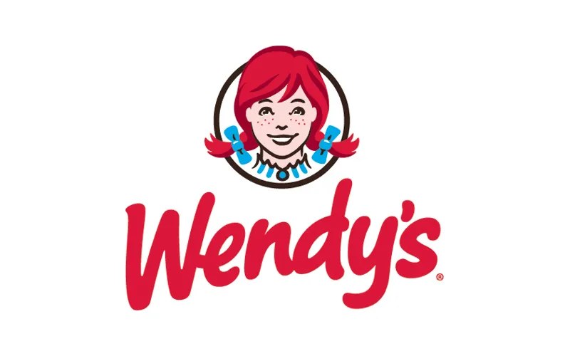 Wendy’s red-haired character and simplified wordmark introduced in 2013